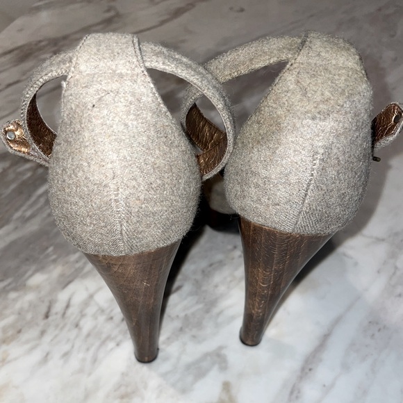 Stella McCartney Tan Platform Stiletto Heels 40 / 9.5 - Picture 7 of 9